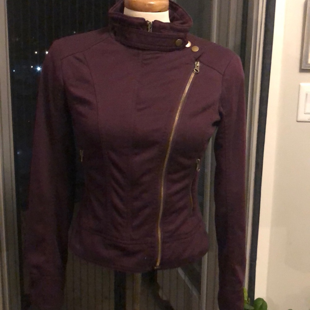 Maroon/ Burgandy Trucco Zip up jacket